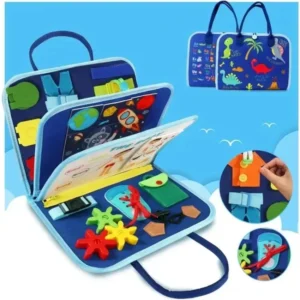 Toddler Busy Board – Montessori Sensory Activity Toy