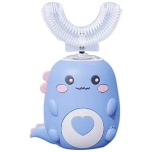 Kids U-Shaped Electric Toothbrush – 360° Sonic Cleaning Dinosaur Design