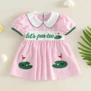 Adorable Infant Girls Sleeveless Floral Print Dress with Bowknot Waistband and Ruffled Hemline