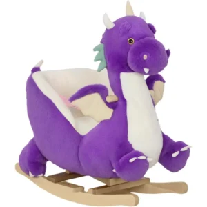 Dragon Ride-On Toy with Realistic Roar, Safety Belt, Suitable for 18-36 Months